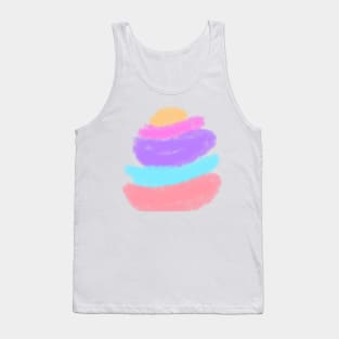 Colorful watercolor abstract texture art Tank Top